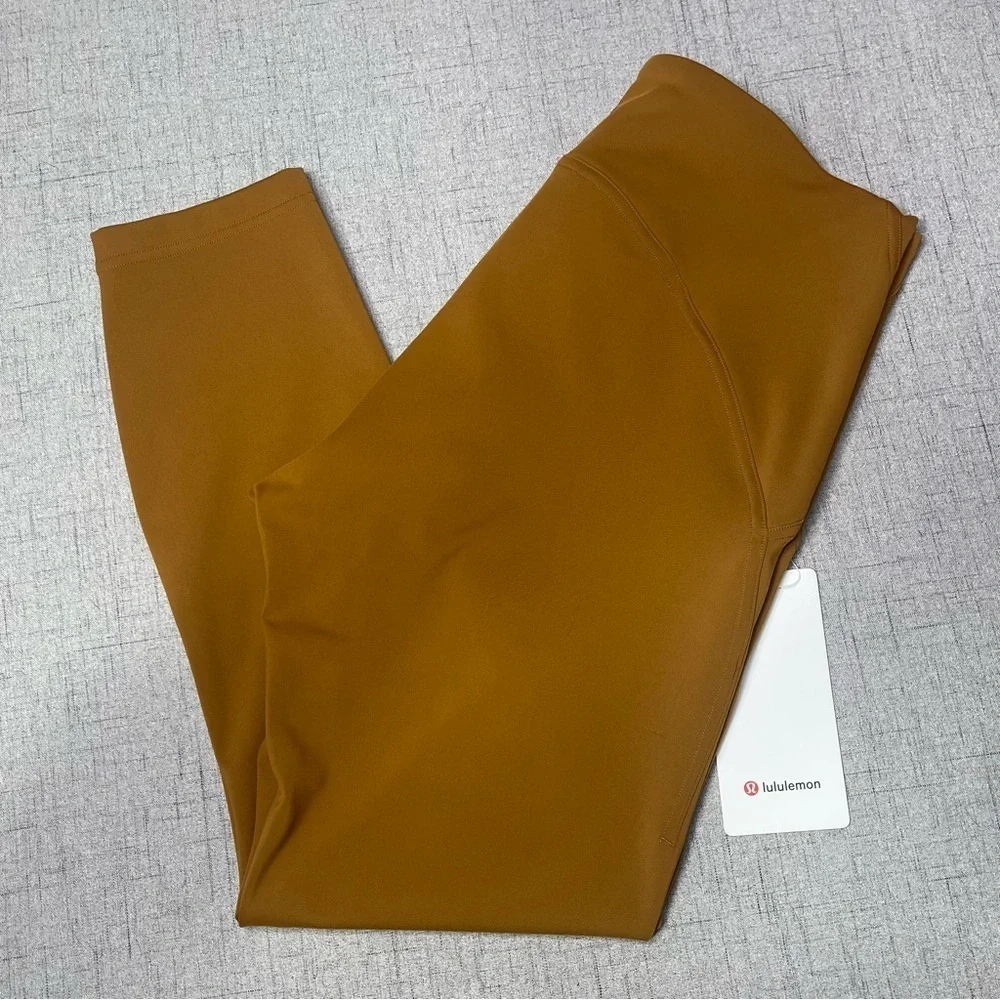 Lululemon Instill High Rise Tights Leggings Copper Brown 12 Nwt